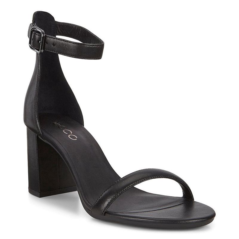 Sandalias Ecco Elevate 75 Block Para Mujer,Negras,154980-JQO